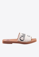 Chloé Woody Logo Detail Slides White C22U188Z3_101