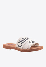 Chloé Woody Logo Detail Slides White C22U188Z3_101