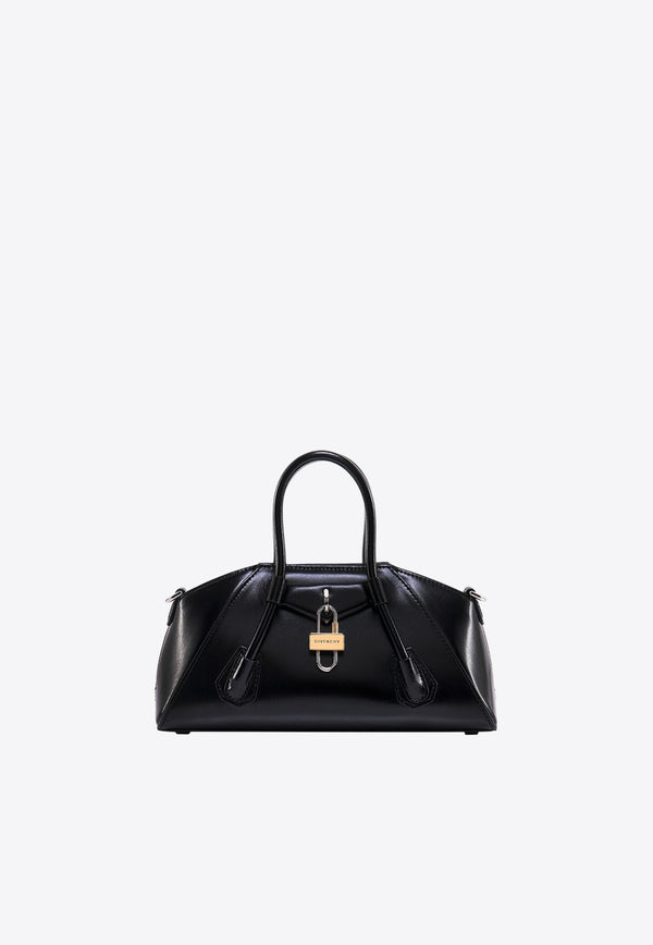 Givenchy Mini Antigona Stretch Leather Shoulder Bag Black BB50RHB1NF_001