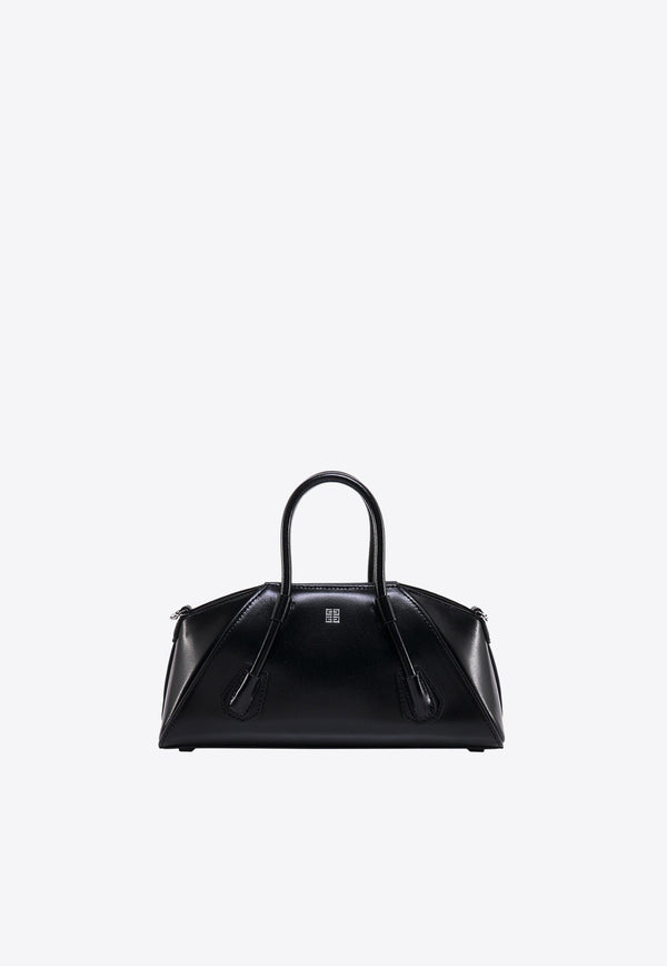 Givenchy Mini Antigona Stretch Leather Shoulder Bag Black BB50RHB1NF_001