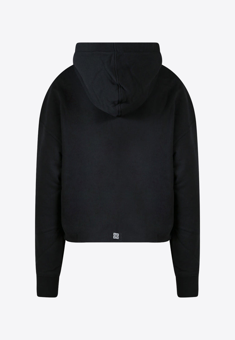 Givenchy Raw-Cut Logo-Printed Hooded Sweatshirt BWJ03M3YAC_001