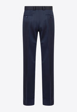 Dolce & Gabbana Stretch Wool Tuxedo Straight Pants GVTOHTFUBE7_B0665