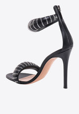 Gianvito Rossi Bijoux 105 Crystal Embellished Sandals Black G6163115RIC_BLACK