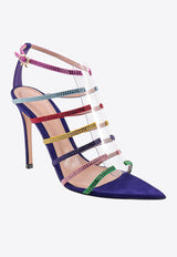 Gianvito Rossi Mirage 105 Crystal-Embellished Strappy Sandals Multicolor G6179915RIC_GREEN