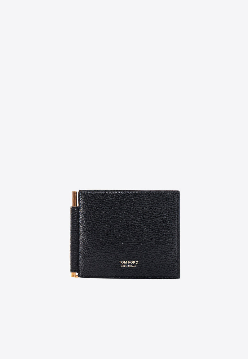 Tom Ford Bi-Fold Money Clip Leather Cardholder Black Y0231LCL158G_1N001