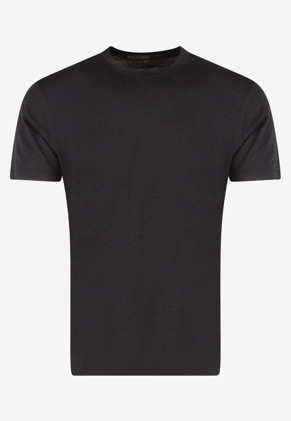 Tom Ford Classic Crewneck T-shirt Black JCS004JMT002S23_LB999