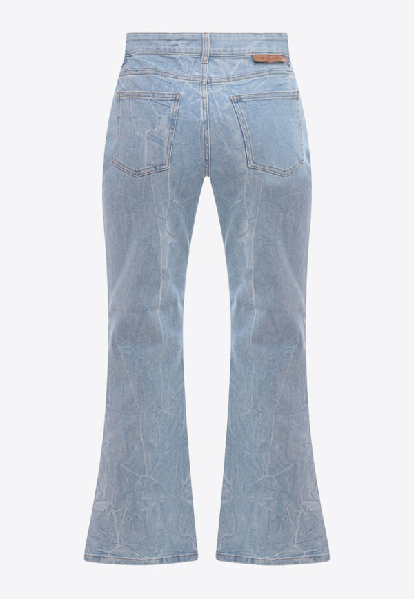 Stella McCartney Crinkle Bootcut Jeans Blue 6D00313SPH08_4256