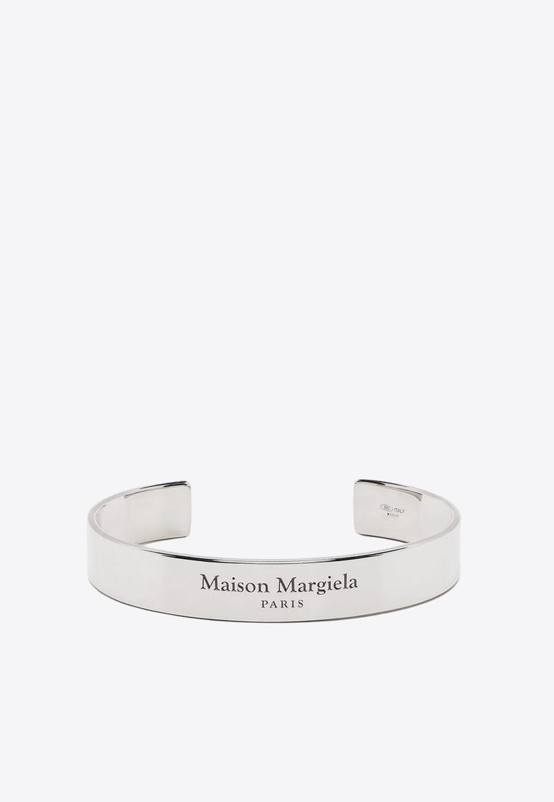 Maison Margiela Logo Engraved Cuff Bracelet Silver SM1UY0081SV0158_951