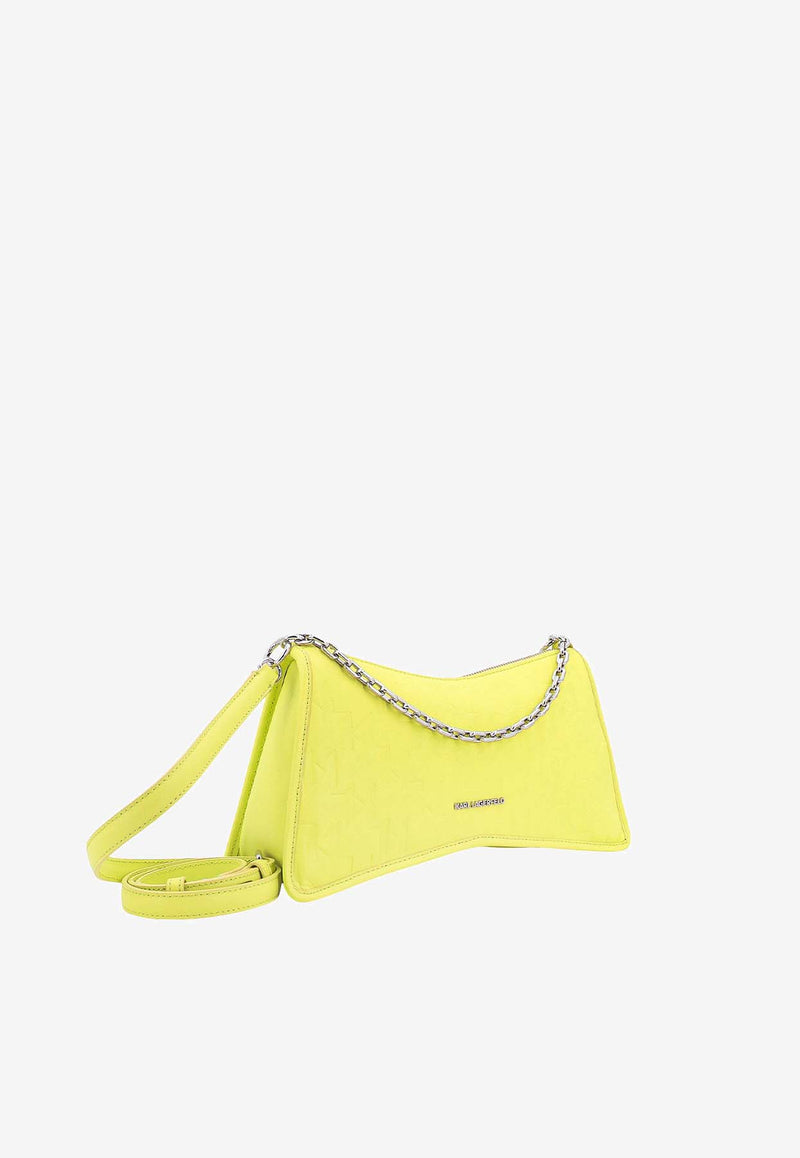 Karl Lagerfeld Embossed Logo Shoulder Bag Yellow 231W3020_768