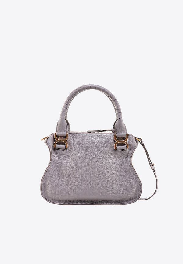 Chloé Small Marcie Leather Shoulder Bag Gray C22AS628I31_053