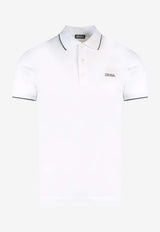 ZEGNA Embroidered Logo Polo T-shirtWhite E7358A5B746_N00