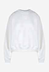 Alexander Wang Logo Detail Crewneck Sweatshirt 4CC3221360_100