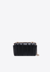 Tory Burch Mini Kira Quilted Leather Crossbody Bag Black 142567_001