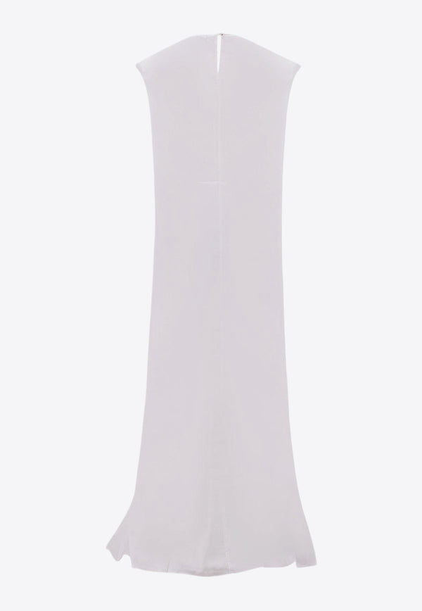 Vetements All-Over Logo Viscose Maxi Dress White WE63DR301H_WHITE