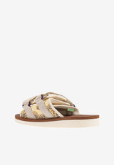 Suicoke Paisley Motif Nylon Sandals Beige OG056CABPT05_IVORY