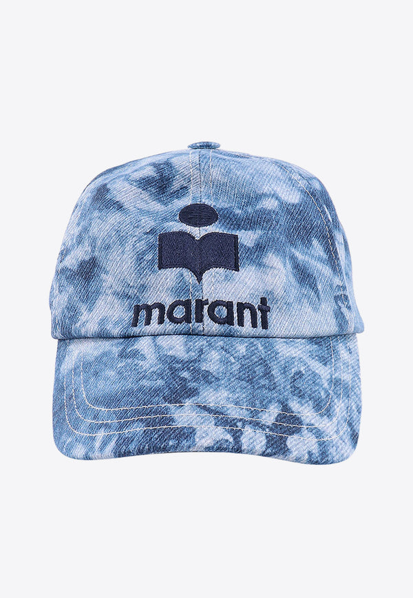 Isabel Marant Tyron Tie-Dye Logo Cap Blue CQ001XHAA1C11J_30BU