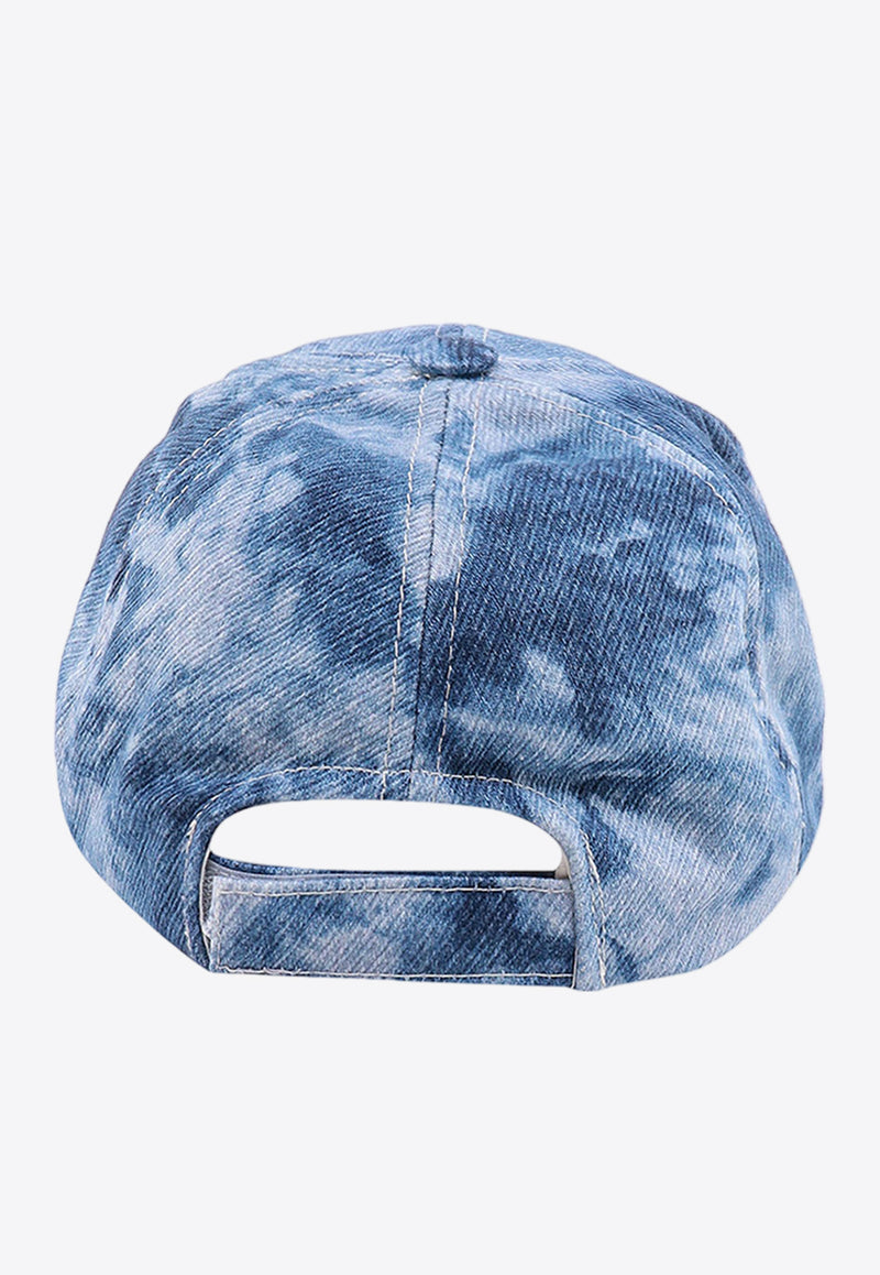 Isabel Marant Tyron Tie-Dye Logo Cap Blue CQ001XHAA1C11J_30BU