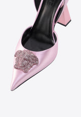 Versace La Medusa 105 Slingback Pumps Pink 10012071A00619_1PB90