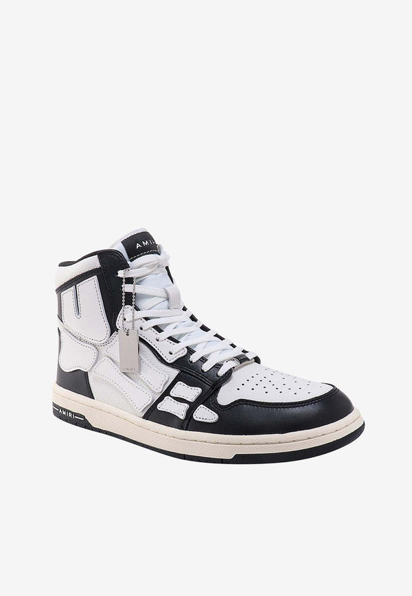 Amiri Skel Leather High-Top Sneakers Monochrome PXMFS001_004