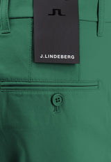 J.Lindeberg Logo Patch Bermuda Shorts Dark Green GMPA07904_M374