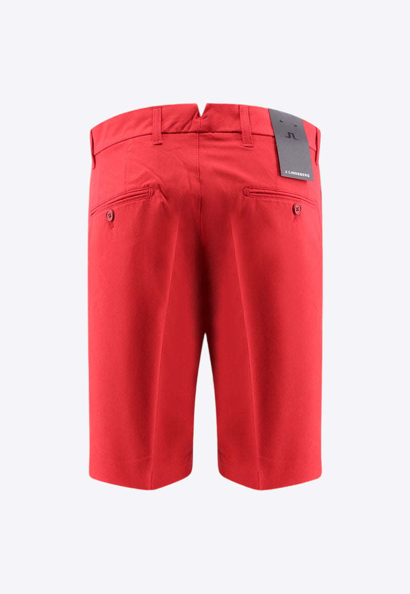 J.Lindeberg Logo Patch Bermuda Shorts Red GMPA07904_G098