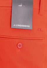 J.Lindeberg Logo Patch Bermuda Shorts Red GMPA07907_G135