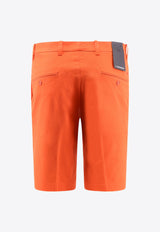 J.Lindeberg Logo Patch Bermuda Shorts Orange GMPA07907_I068