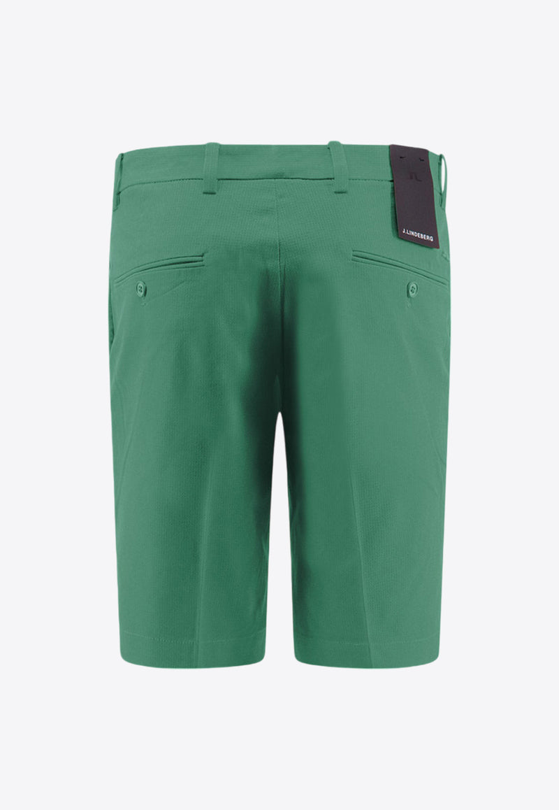 J.Lindeberg Logo Patch Bermuda Shorts Green GMPA07907_M376