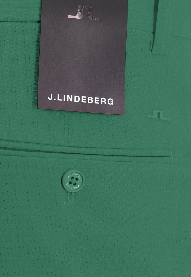 J.Lindeberg Logo Patch Bermuda Shorts Green GMPA07907_M376