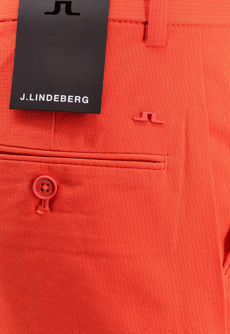 J.Lindeberg Logo Patch Bermuda Shorts Red GMPA07908_G135