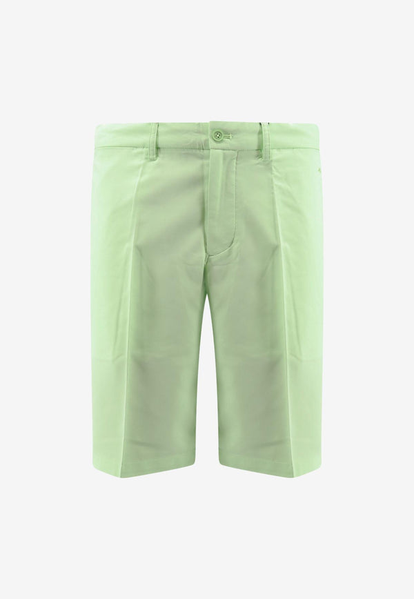 J.Lindeberg Somle Logo Patch Bermuda Shorts Green GMPA07905_M037