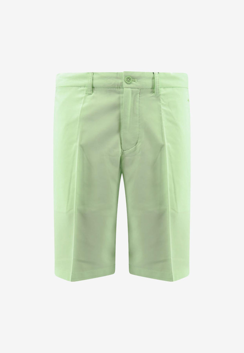 J.Lindeberg Somle Logo Patch Bermuda Shorts Green GMPA07905_M037