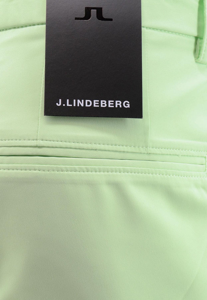 J.Lindeberg Somle Logo Patch Bermuda Shorts Green GMPA07905_M037