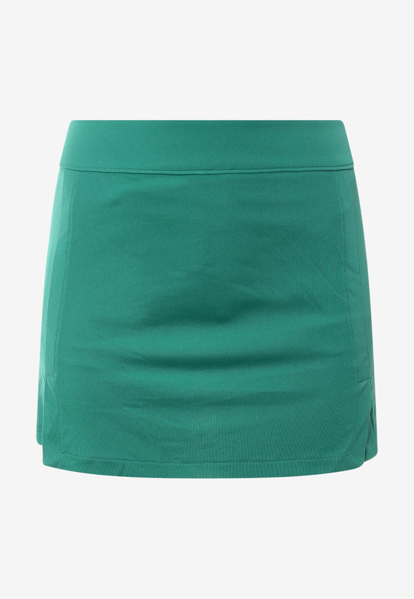 J.Lindeberg Amelie Jersey Mini Golf Skirt Green GWSD07897_M376