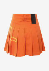 J.Lindeberg Naomi Pleated Mini Skirt Orange GWSD07827_I068