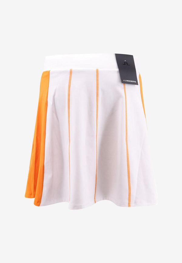 J.Lindeberg Jolie Flared Mini Skirt Orange GWSD08049_0000