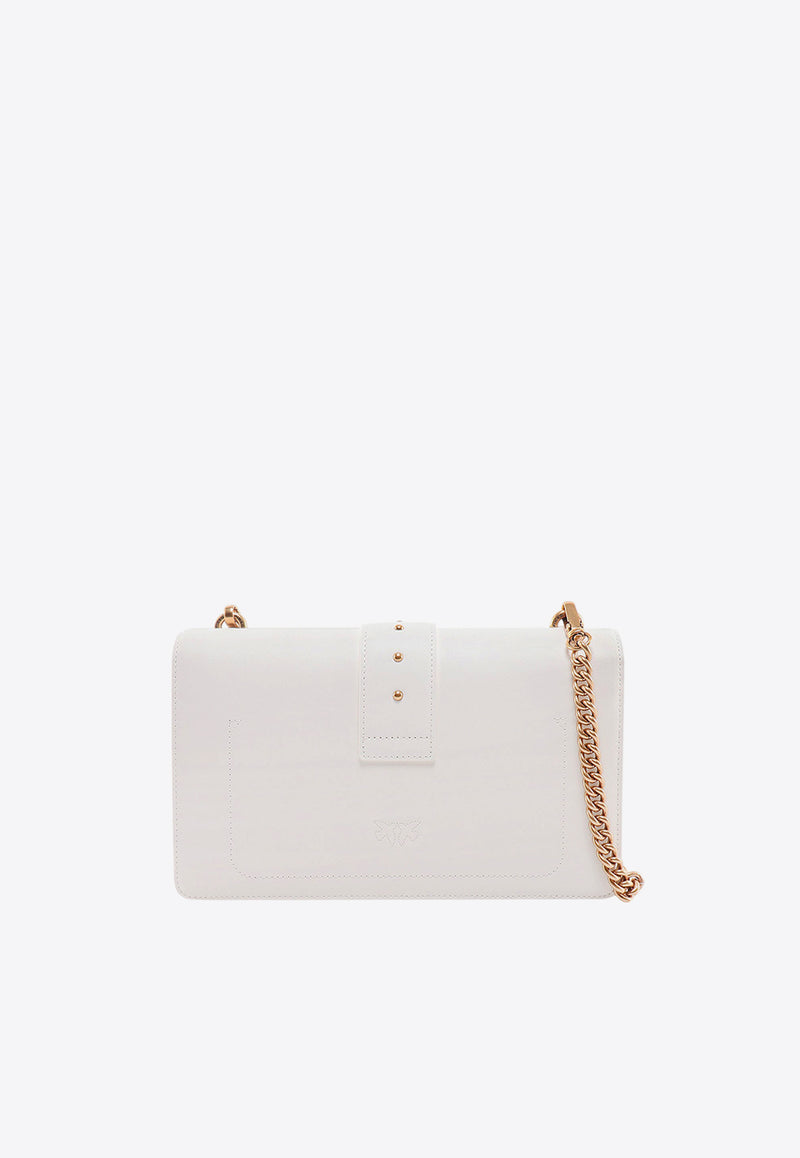 PINKO Classic Love One Crossbody Bag White 100053A0F1_Z14Q