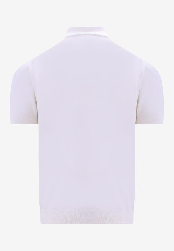 Malo Makò Short-Sleeved Polo T-shirt White UXD074F3Z03_E100