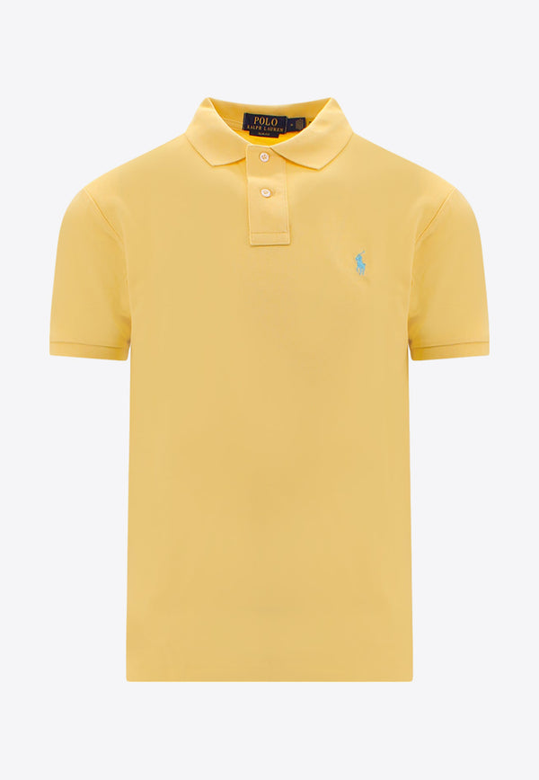 Polo Ralph Lauren Logo Embroidered Polo T-shirt Yellow 710795080_003