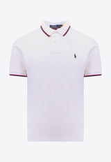 Polo Ralph Lauren Logo Embroidered Polo T-shirt White 710842621_002