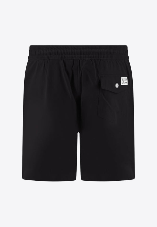 Polo Ralph Lauren Logo-Embroidered Swim Shorts Black 710907255_002