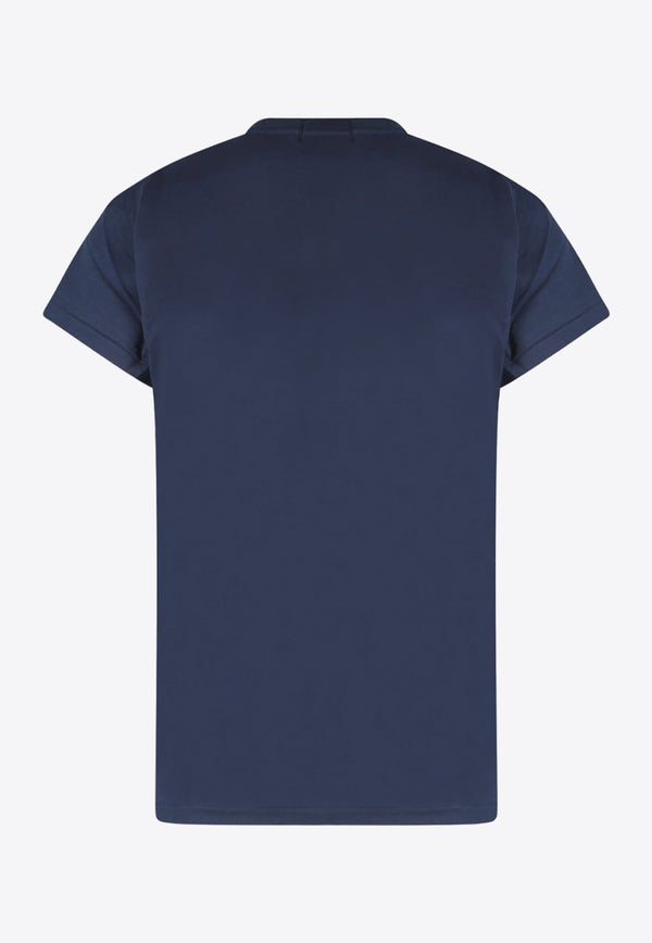 Polo Ralph Lauren Logo Embroidered Crewneck T-shirt Blue 211898698_006