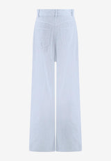 K Krizia Tailored Wide-Leg Pants Light Blue 23PK1P00231778_BLUE