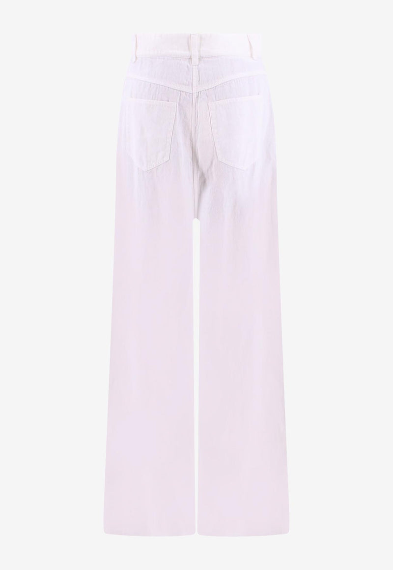 K Krizia Tailored Wide-Leg Pants White 23PK1P00231701_WHITE