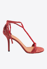 Isabel Marant Anssi 85 Suede Sandals Red SD0070FAA2B03S_70RD