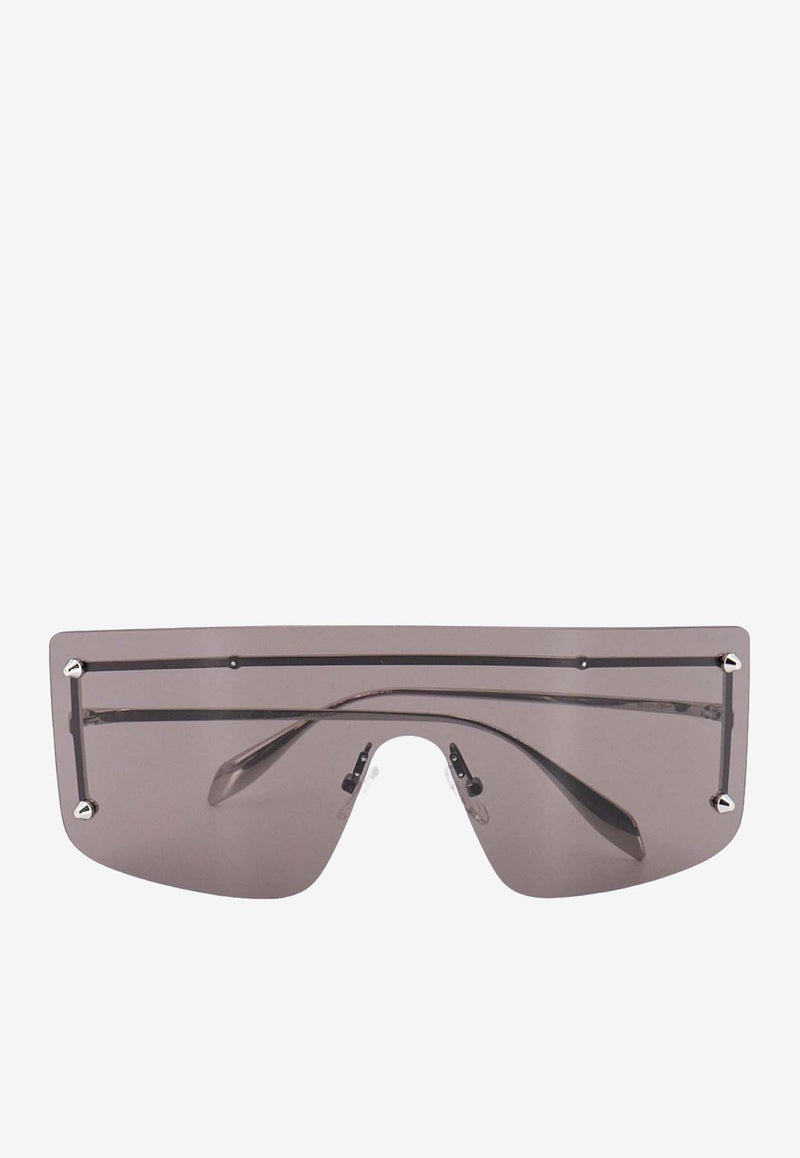 Alexander McQueen Rimless Mask Sunglasses

 Gray 744516I3330_1030