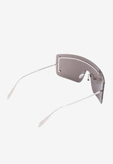 Alexander McQueen Rimless Mask Sunglasses

 Gray 744516I3330_1030