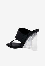 Alexander McQueen Shard 115 Wedge Sandals Black 746240WIDQ0_1000