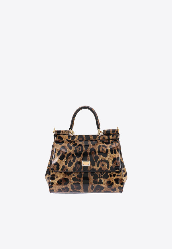 Dolce & Gabbana Medium Sicily Leopard-Print Shoulder Bag Multicolor BB6003AM568_HA93M