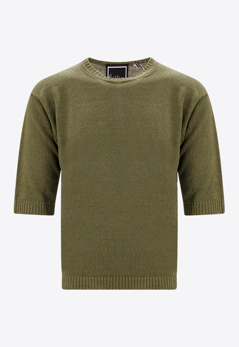 Paul Memoir Crewneck Ribbed T-shirt Green PM1195_24